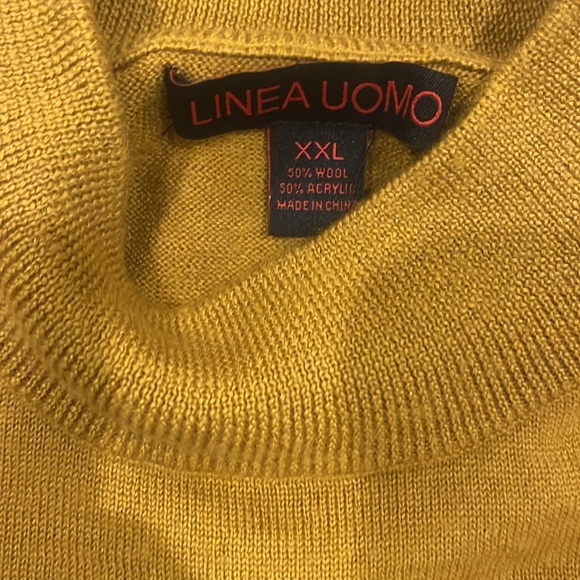 Gold/Green Men’s XXL Turtleneck - Picture 2 of 3